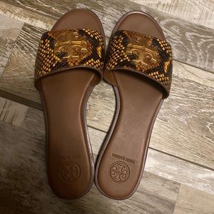 Tory Burch slides.  Never worn.  Brand new. Size 7.5